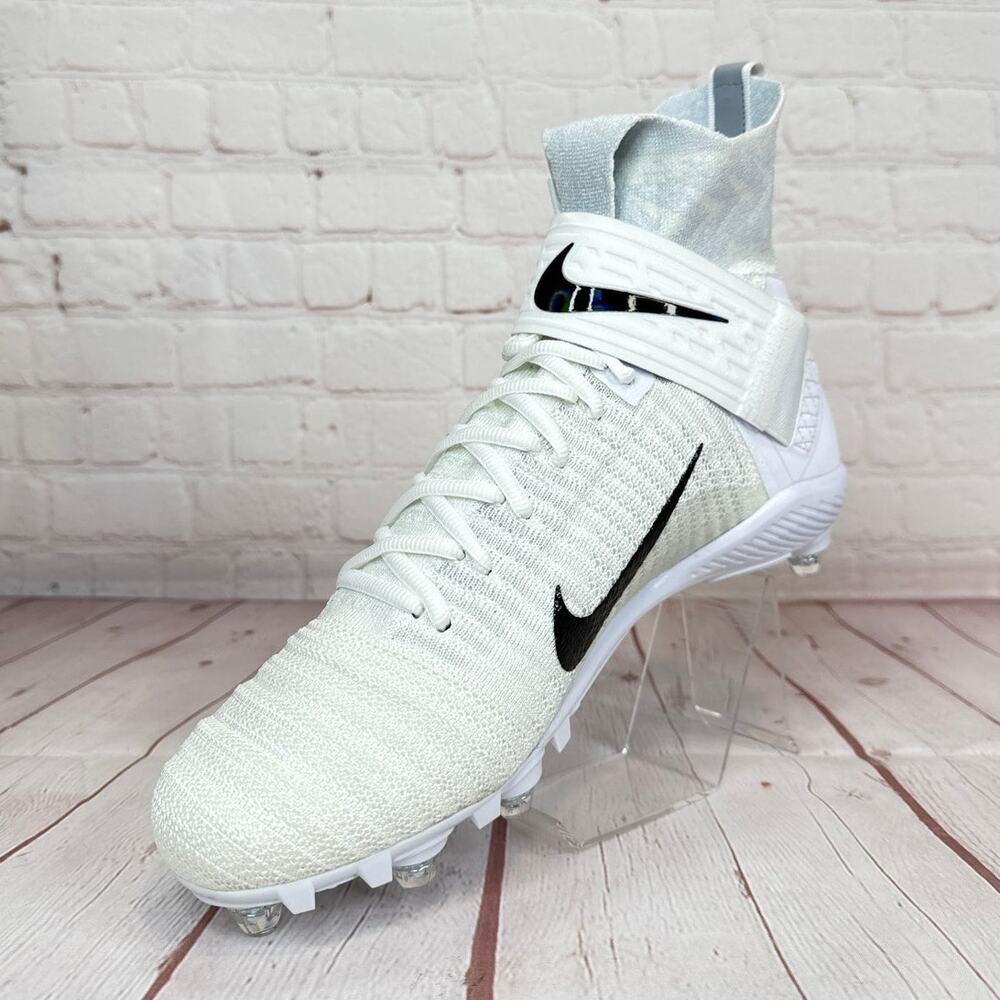 Nike Alpha Menace Elite 2 Flyknit White Football Cleats Mens Size 11 CI1530-100 - Picture 4 of 11